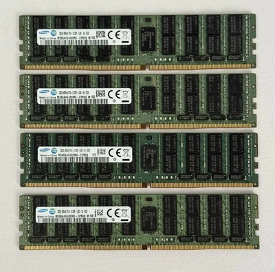 SAMSUNG 128GB ECC (4x32GB) 4DRX4 PC4-2133P DDR4 SERVER MEMORY RA-Tested - Image 1 of 2