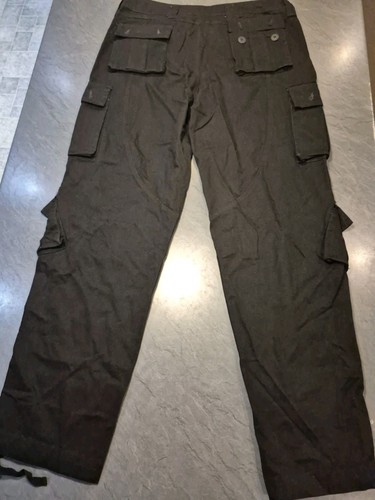 Pantalones tácticos de combate de trabajo Ochenta Cargo, negros talla W40 L32 - Imagen 3 de 5
