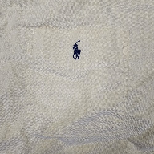 Polo Ralph Lauren Big Shirt Mens XL Yellow Blake Preppy Academia 90s Casual - Picture 4 of 14