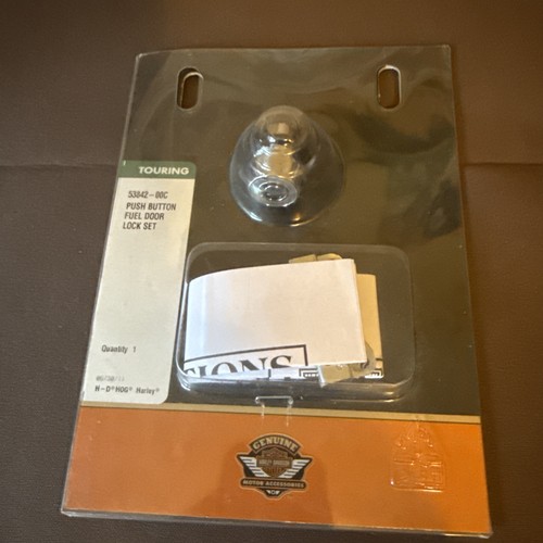 Genuine Harley Davidson Push-Button Fuel Door Lock Set 53842-00