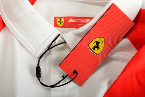 Scuderia Ferrari Kid "Bicolor Jersey" White / Red Polo Shirt 13/14 Years - Picture 4 of 4