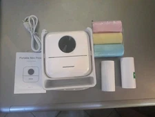 Portable Mini Pocket Thermal Photo Printer Wireless Bluetooth Inkless.  T3