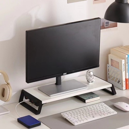 Increase Monitor Height Computer Monitor Stand USB Monitor Stand Connects Home - Zdjęcie 8 z 20