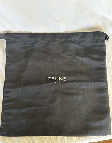 Celine Black Large Handbag-sized Dust Bag 15" x 15”