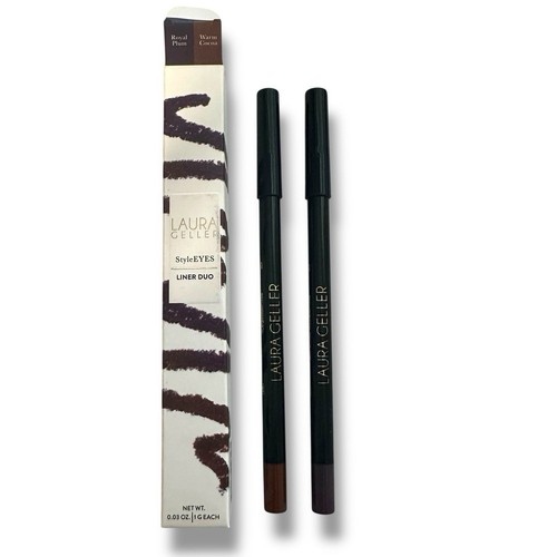 ✨ LAURA GELLER StyleEYES Liner Duo – Royal Plum & Warm Cocoa – 0.03 oz / 1g Each - Picture 2 of 7