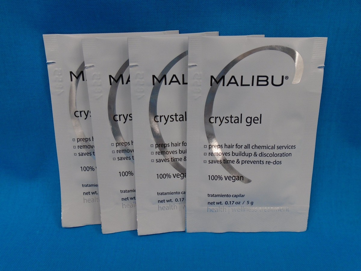 MALIBU 2000 CRYSTAL GEL HAIR TREATMENT PROFESSIONAL NORMALIZER 4 PACKS FRESH eBay