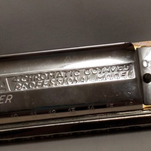 Hohner ""The 64 Chromonica"" 280-C 4 ottave cromatiche modello professionale con custodia - Foto 3 di 14