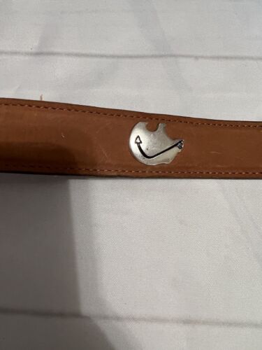 Ledergürtel Texas Leder braun Tier Conchos silberne Schnalle Größe 36 - Bild 4 von 8
