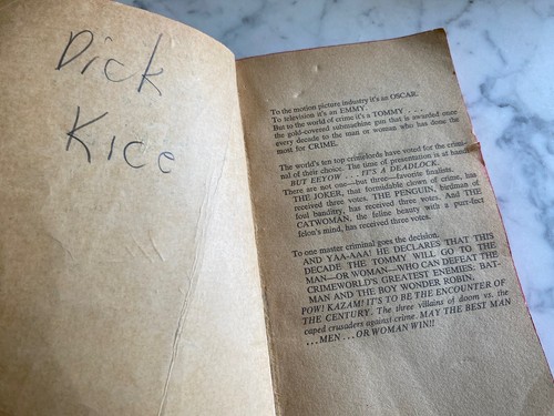 Vintage paperback book: Batman 3 Villains of Doom Penguin Catwoman Joker 1966 - Picture 3 of 12