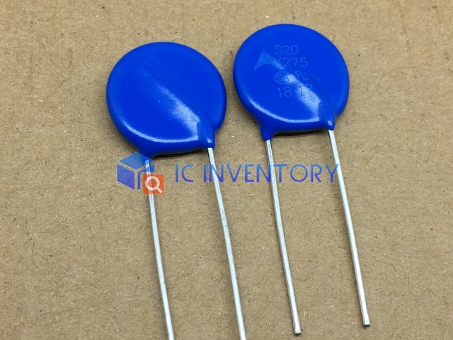 10pcs S20K275 S20 K275 Epcos MOV 275Vac 350Vdc 630pF Metal Oxide ...