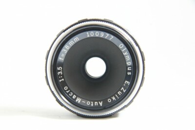 オリンパス E.Zuiko Auto-Macro 38mm F3.5 7978 Rare Exc Olympus E.Zuiko Auto-Macro 38mm F3.5 for Pen F FT FV Lens