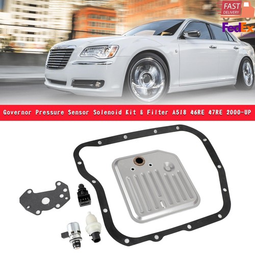 Governor Pressure Sensor Solenoid Kit & Filter A518 46RE 47RE 2000-UP AU - Picture 1 of 13