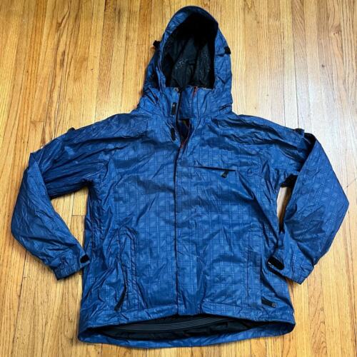 Bonfire Coat Womens Medium Optic Snowboard Jacket Blue Patterened Vented