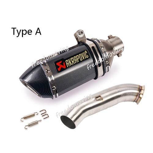 Mid Exhaust Link Pipe Muffler Tips Modified For DUKE 390 RC390 125 250 2017-2020 - Picture 2 of 12