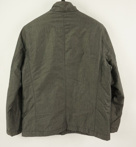 Banana Republic Insulated Shirt Jacket Men's Large Gray Lightweight Plaid Cargo - Picture 2 of 9