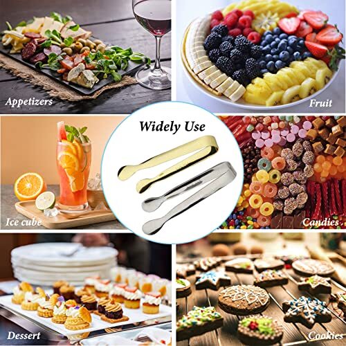 6pcs Ice Tongs Mini Sugar Tongs 4.25inch Tongs For Serving Food Small Serving To - Picture 7 of 7