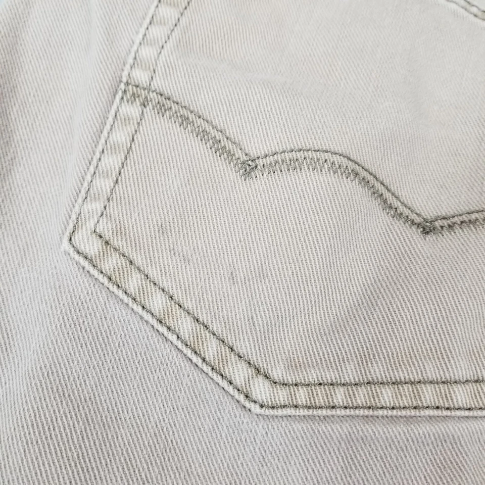 American Eagle Jeans Mens Size 29X32 Beige Faded Cotton Original Straight - Image 2 of 4