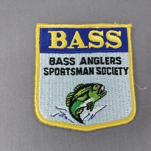 BASS Bass Anglers Sportsman Society Fishing 3 3/4" Advertising Patch