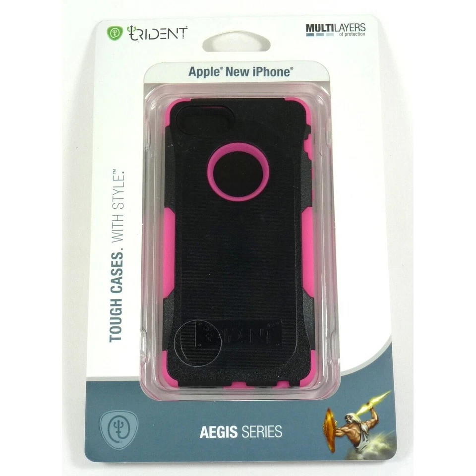 Trident Aegis Dual-Layer Pink Cover Hybrid Case for iPhone 5S/5/SE (1st Gen) - Image 3 of 4