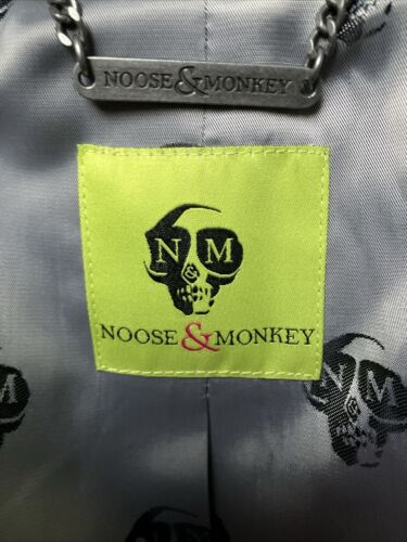 Noose And Monkey Black Hinton Coat Overcoat Wool Blend Size 40R New - Picture 18 of 21
