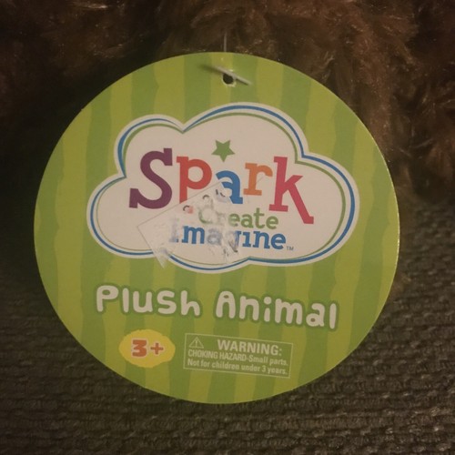 Spark Create Imagine Puppy Dog Plush Brown Walmart Laying Stuffed Lovey NWT - Picture 4 of 7