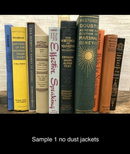 10 Vintage book lot of hardcover books assorted literature mixed authors - GOOD - Picture 7 of 8