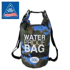 Waterproof Floating Dry Bag Roll Up Sack Camo Backpack Floating Boating Kayaking