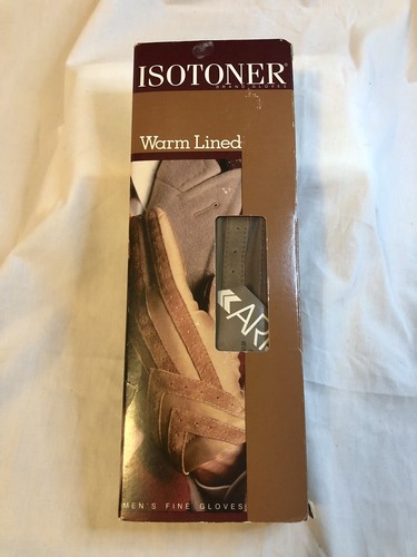 Vintage ISOTONER Insulated Gloves Mocha-Large NWT & Original Box STYLE 24028 - Picture 2 of 15