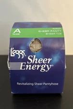 Leggs Sheer Energy Panty Hose Size A Nude Sheer Toe 60829