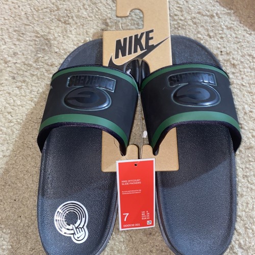 Nike Offcourt NFL Green Bay Packers Men's Slides Flip Flops Size 7 - Picture 1 of 4