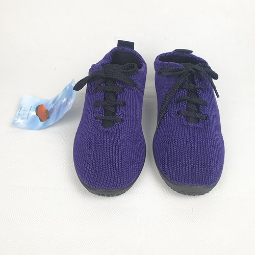 Arcopedico Shoes Size 39 AU 8 Portugal LSR8 Knit Comfort Sneakers Lace Up Purple - Picture 2 of 11