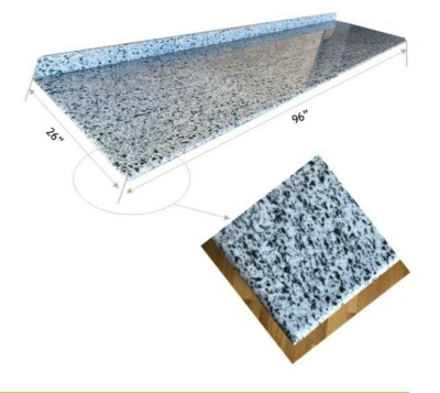 Natural granite prefabricated and finished slabs (96''x26'' kitchen countertops) 