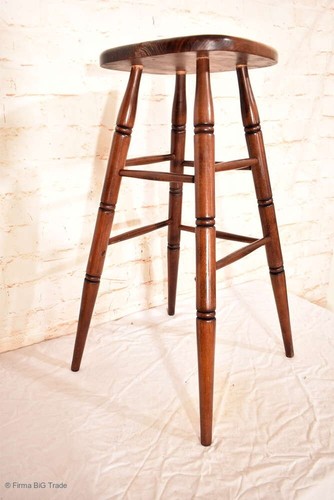 Wunderschöne Barhocker / Hocker / Holzhocker / Verstrebungen / gedrechselt / mas - Bild 2 von 24