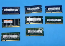 LOT OF 7 ASSORTED SK HYNIX 4gb/2gb/1gb/512mb PC4/PC3/PC2 LAPTOP MEMORY
