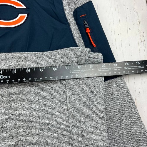 Chicago Bears NFL Large Fanatics Pullover Sweatshirt Gray Blue New Men - Picture 2 of 8