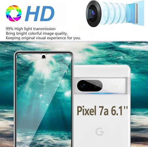 Coque Friendly Verre Trempé Protecteur d'écran pour Google Pixel 7a - Pack de 6 - Photo 9 sur 9