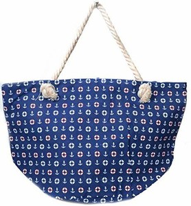 Deluxe ANCHOR print holiday bag beach bag shopper bag re-usable shopper bag