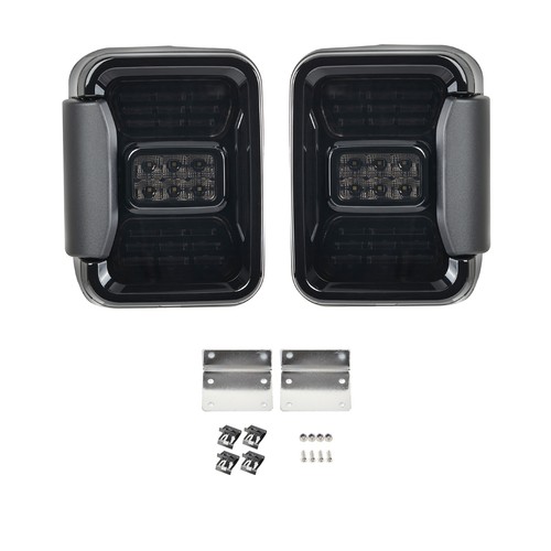 For Jeep Gladiator JT 2020-22 Smoked LED Tail Lights Turn Signal Reverse Light - Picture 12 of 12