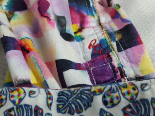 Puño abatible Robert Graham Magical Island color splash abstracto para hombre 3XL - Imagen 8 de 20
