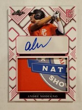 ANDRE MODUGNO 2023 Leaf Perfect Game Showcase PINK PATCH AUTO #'d 1/1 Alabama