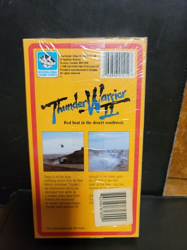 Thunder Warrior II VHS tape Sealed 1988 International Home VTG Mark Gregory NIP - Picture 2 of 9
