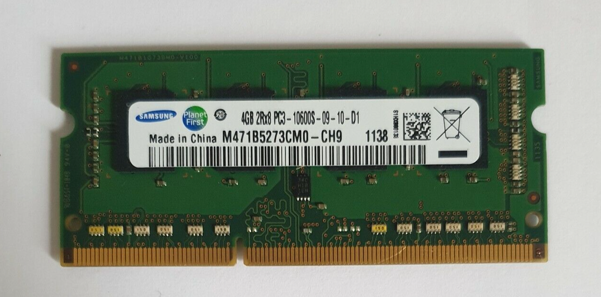 SAMSUNG 1X4GB 4GB M471B5273DM0-CH9 DDR3 4GB 1Rx8 PC3 10600S
