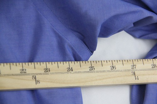 BROOKS BROTHERS 1818 Shirt Mens 16-33 Large L/S Traditional Blue Button Down - Picture 7 of 8