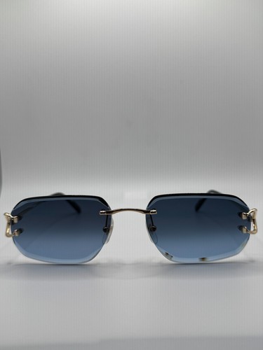 Brand New Cartier CT0468S 002 Gold/Blue Vintage C Decor - Picture 3 of 16