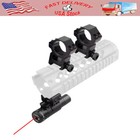 Tactical Red Laser Dot Sight Scope with 25.4mm Scope Ring Medium Profile Mount