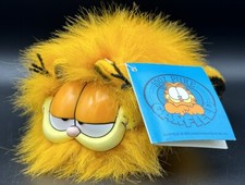 Dakin Garfield Plush Cat Stuffed Animal Toy Spoof Fuzzy Long Hair 1981 Vtg Tag