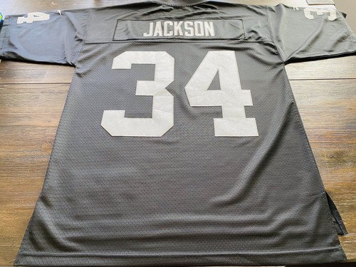 NFL Oakland Raiders Bo Jackson Mens Black Reebok 1988 Stitched Jersey- Medium - Picture 7 of 9