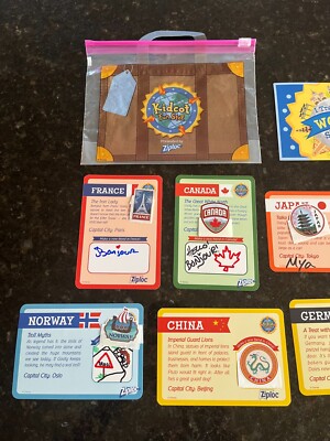 NEW 2023 Full Set Disney World Showcase Epcot Kidcot Cards