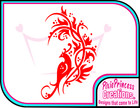 Peacock A Nature Pretty Sticker Vinyl Car Wall Room Decor Window Decal Shabby