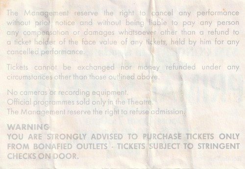 FAIRGROUND ATTRACTION TICKET 1988 Liverpool Polytechnic 17th May ONE ONLY - Foto 2 di 6